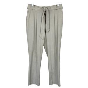 Maison D'Amelie Pants Brown Plaid Trousers Belt High Rise Women's 10 Office